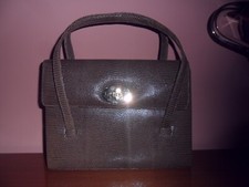 SPLENDIDA BORSA ANNI '50 IN VERA PELLE DI LUCERTOLA ( CON SPECCHIETTO INCLUSO)
