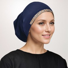 Women Modal Tube Bonnet Hijab Hat Muslim Turban Head Wrap Underscarf Chemo Cap