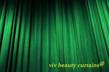 Extra Long Green Velvet Curtain HALL/THEATER/STAG Studio Drape Panel Customized