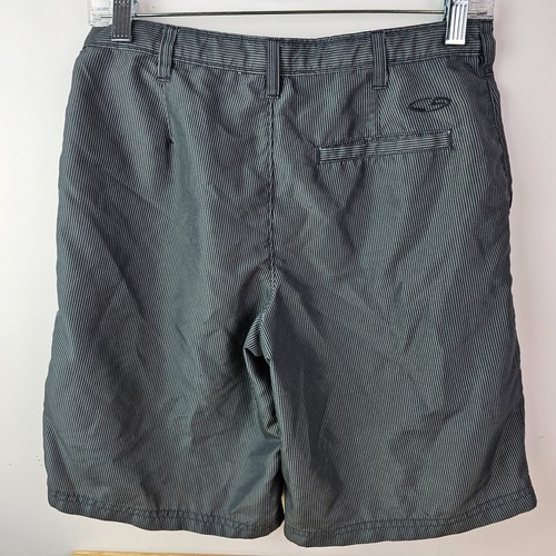 Champion Boys Gray Striped Casual Shorts Youth L 12/14 100% Polyester Button - Picture 5 of 5