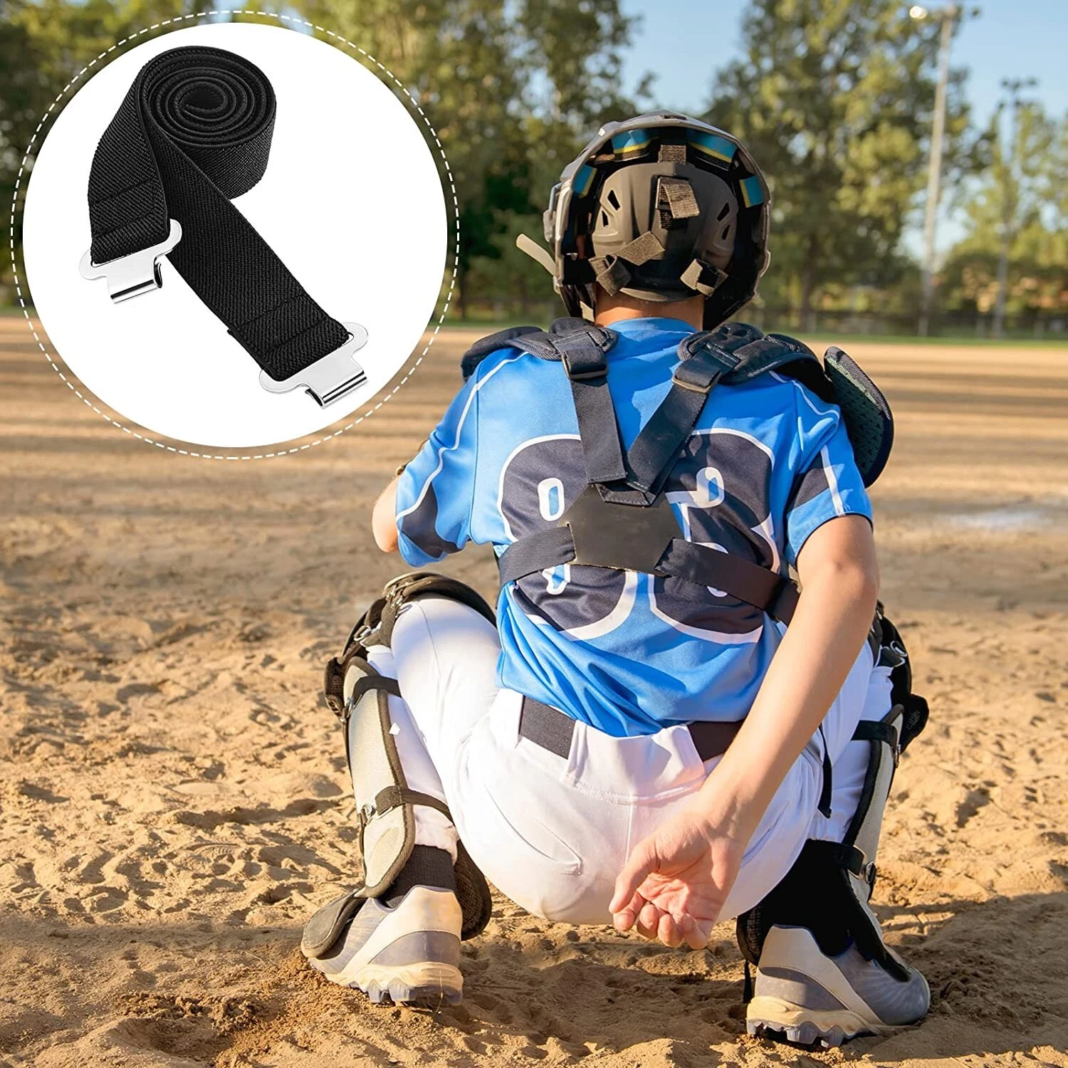 All Star Catcher Leg Shin Guard Replacement Straps - Thumbnail 3