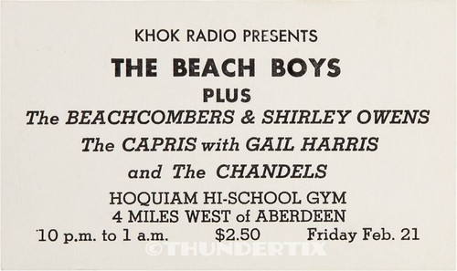 5 1964 - 73 THE BEACH BOYS UNUSED FULL CONCERT TICKETS + bonus reprint - Picture 4 of 5