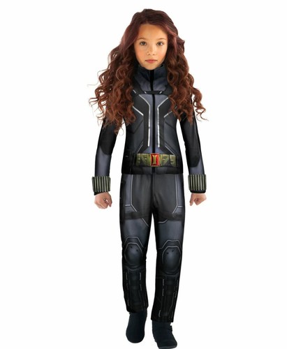 Childs Marvel Black Widow Deluxe Costume Size 5/6 116 CM 4 PCS Disney Store NWT - Picture 3 of 12