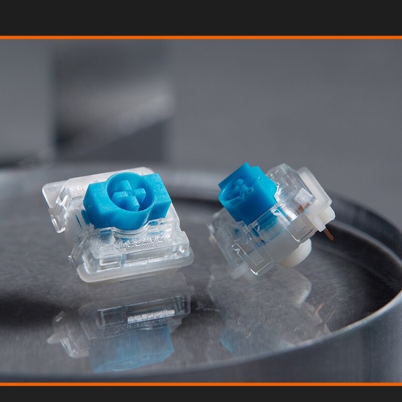 Gateron KS-33 Mechanical Keyboard with Red Blue Brown Low Profile Switches