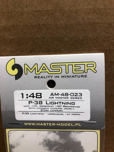 NEW MASTER AM-48-023 P38 LIGHTNING 20MM CANON 1:48 SCALE - Picture 3 of 3