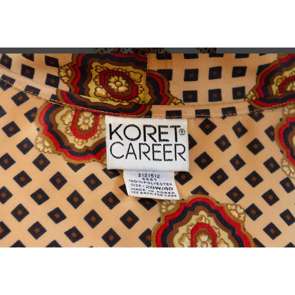 Blusa Koret Career Estampado Paisley - Talla 20W/40 Foto 4 de 4