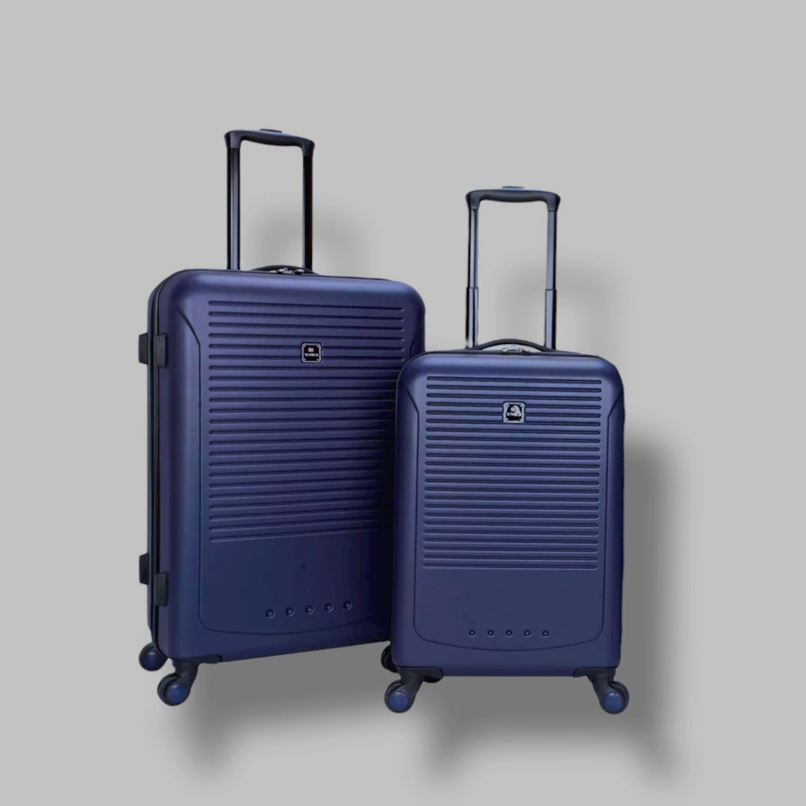 328 TAG Riverside Blue 2Piece Luggage Carryon Checkin Hard Suitcase