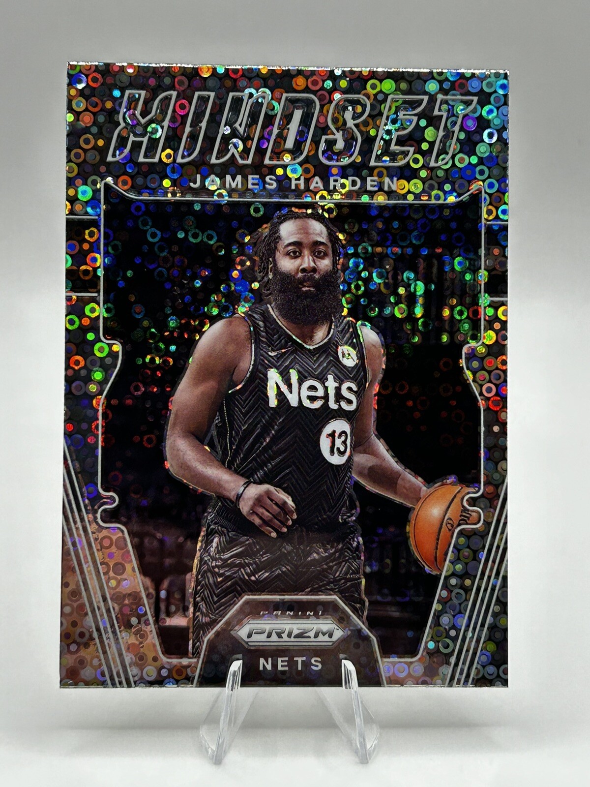2021 Panini Prizm #5 James Harden Mindset Fast Break Silver Disco