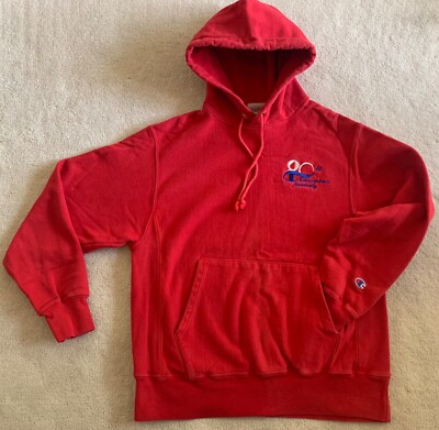 Champion 80th Anniversary Unisex Mens Big Boys Girls Red