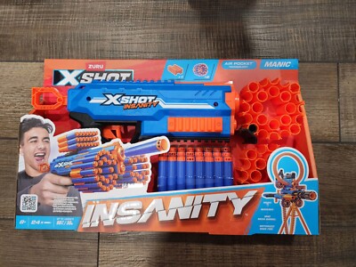 Zuru X Shot Manic Insanity 24x DartGun  Air Pocket Technology. Brand New