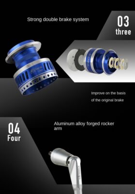 OKUMA Rollen Azoren Blue Spin 6Bb 1Rb 5.8:1, één maat