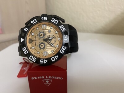 Swiss Legend Men's 10125-BB-010 Challenger chronograph watch | eBay