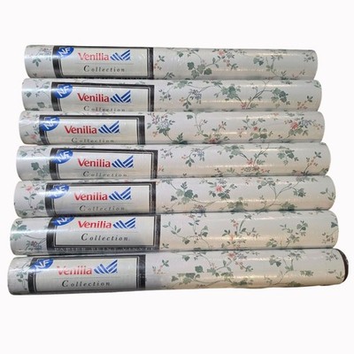 Vintage Venilia Wallpaper  Charmante Floral Vine Cottagecore 7 Rolls READ