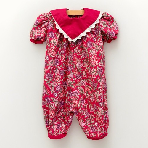 Vtg Laura Ashley 2t Romper Collar Victorian Prncess Charlotte Christmas Holiday - Picture 1 of 8