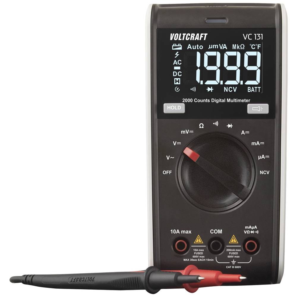 Multimètre VOLTCRAFT VC131 pour tester vos circuits électriques sans risque de surtension