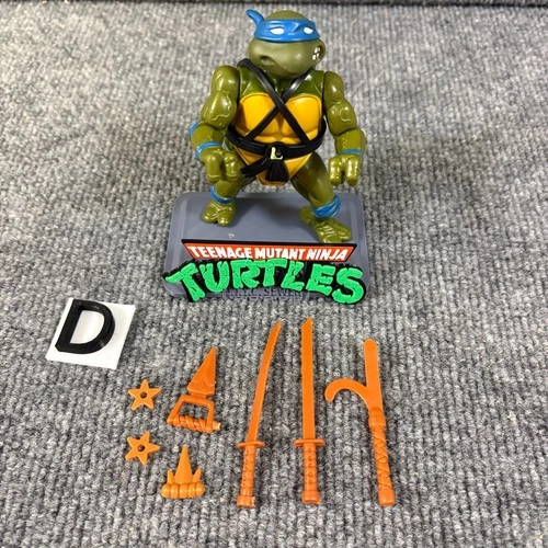 Vintage TMNT Ninja Turtles Leonardo Figure 1988 Soft Head Complete Playmates