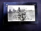 VINTAGE 1918 WW1 MILITARY NDIIAN MOTORCYCLE  PHOTO POST CARD !