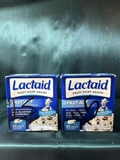 Lactaid Fast Acting Lactase Enzyme Supplement 32 Caplets  Exp 07/2026 ( Lot Of 2