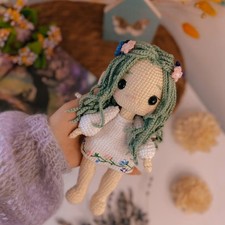 Mavka Crochet Doll, Handmade Crochet Amigurumi Doll Gift, Amigurumi Doll