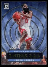 2019-20 Donruss Optic #4 James Harden T-Minus 3, 2, 1, Holo