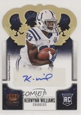 2013 Crown Royale Gold Holo Die-Cut Signatures 7/25 Kerwynn Williams Auto x5u