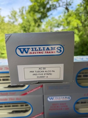 Williams O Gauge PRR Crown Edition ALCO PA Power A & Dummy Train Lot NIB