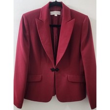Red Structured Blazer, Size 8P