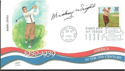 Mickey Wright. (1935-2000). World Golf Hall of Famer. Signed first day cover COA