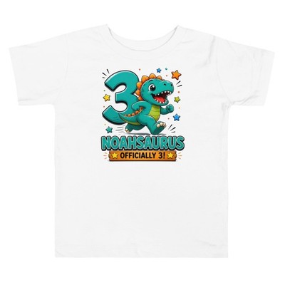 Noahsaurus 3rd Birthday Shirt, Dinosaur Birthday Boy Shirt Age 3