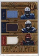2017 Panini Gold Standard 69/99 Corey Davis Mike Williams John Ross #1 g4k