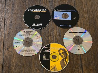 Ray Charles CD Lot (5)   Genius Loves Company, Atlantic Years, Greatest Hits