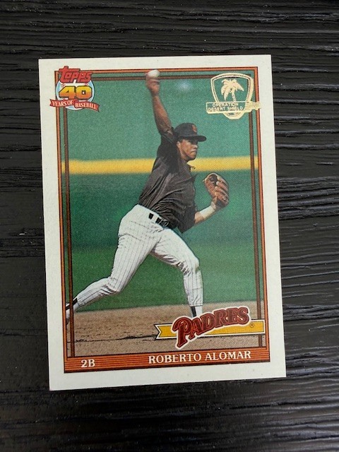 1991 Topps Desert Shield #315 Padres Roberto Alomar MT