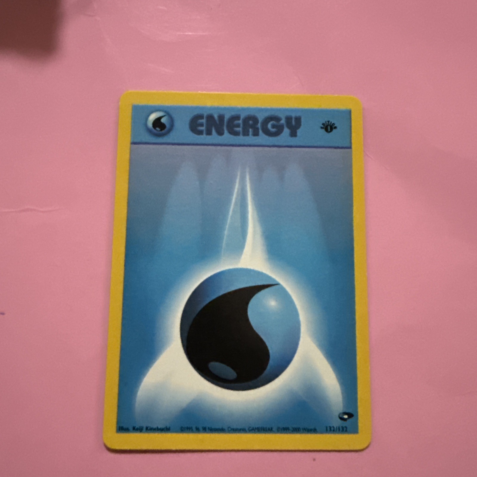 Pokemon TCG 132/132 Water Energy Gym Challenge 1st Ed NM
