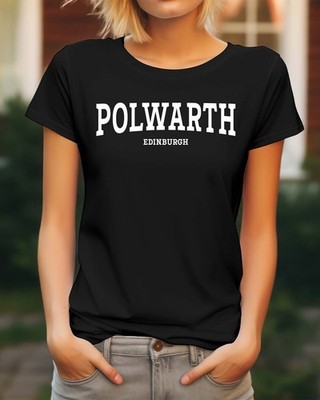 DAMEN-T-SHIRT Polwarth UK CITY HEIMATSTADT GEBURTSTAGSGESCHENK