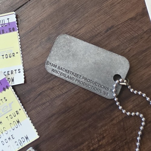 Backstreet Boys Memorabilia Konzert Stubs Erkennungsmarke Postkarte Pakete Konzerttasche - Bild 4 von 7