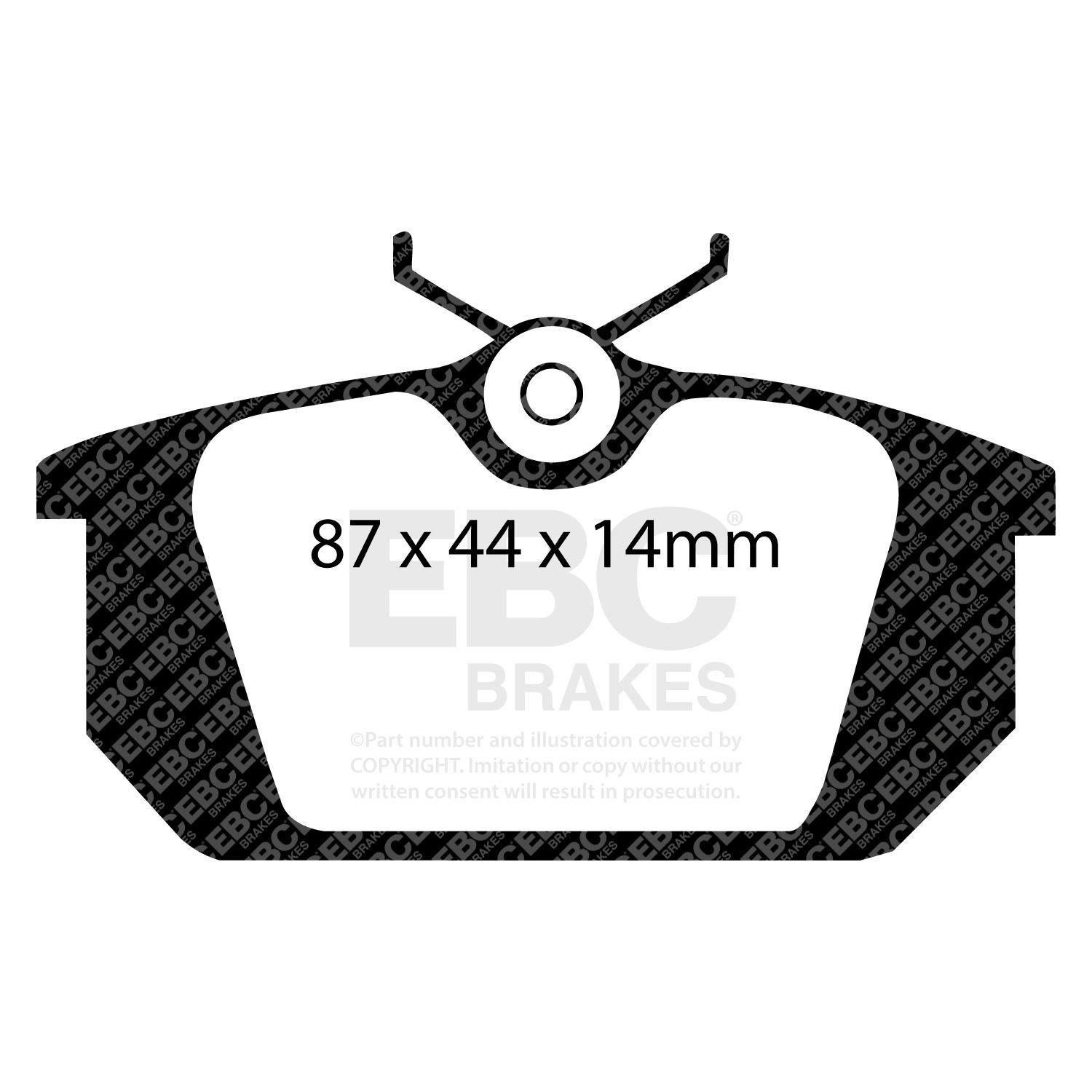 EBC DP596 BRAKE PAD SET DISC BRAKE Rear