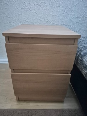 IKEA Nachttisch Malm Eichenfurnier