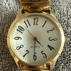 Vintage Stretch Gold Watch Large Digits Grandmacore Wrist Watch