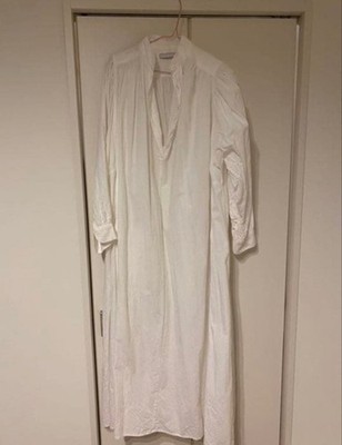 TEN x Ron Herman Kaftan Dress Free Size Color White Cotton 100% Used