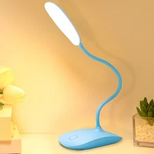 Battery Powered Desk Lamp, Portable Lamps Rechargeable 3 Color Modes Touch Co...