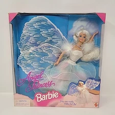 Vintage 1996 Barbie Angel Princess Collectible 90s Doll Mattel 15911 Blonde
