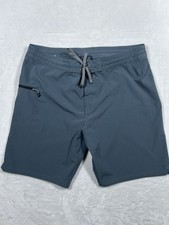 Prana Fenton Board Shorts Gray Swim Trunk Surf Sz 36 X 9"