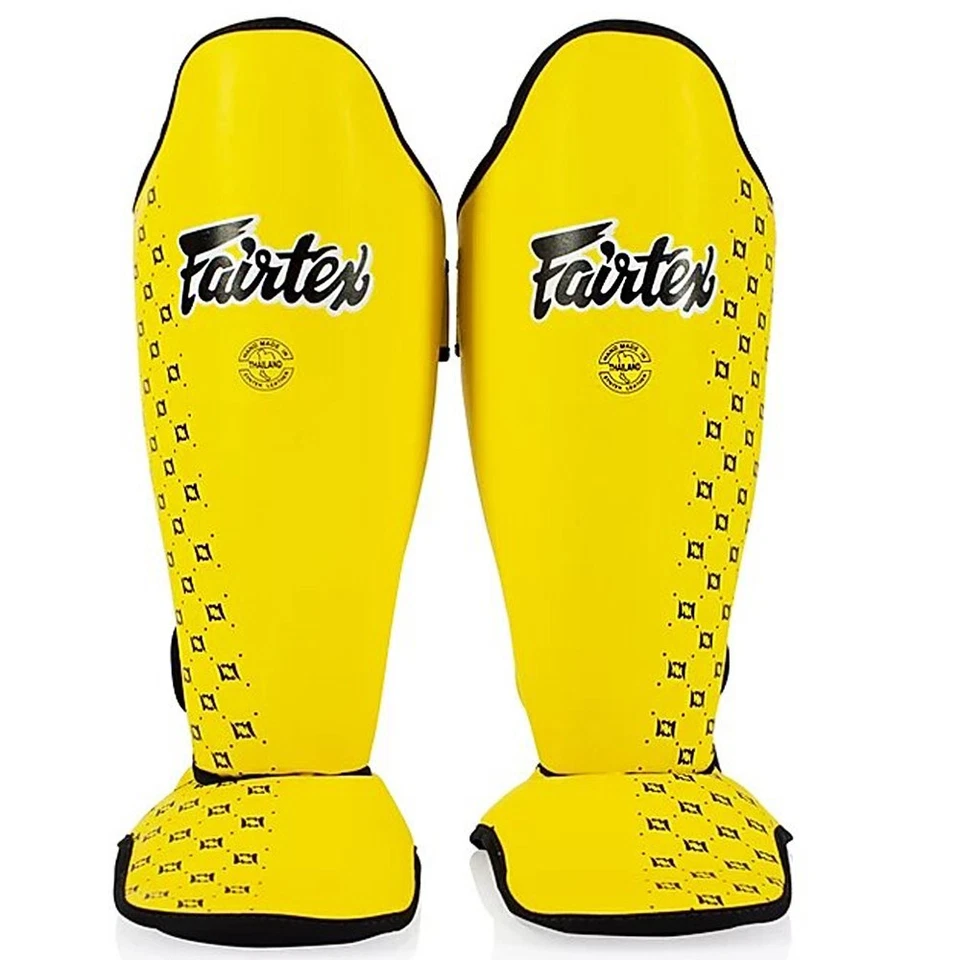 Espinilleras amarillas Fairtex SP5 Muay Thai Boxeo MMA Kickboxing Envío gratuito Foto 4 de 4