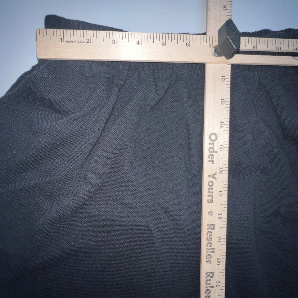 Pantalones Cortos de Granero de Vestido para Mujer XL Negro Mezcla de Algodón Cintura Elástica Bolsillos para Tirar Foto 3 de 4