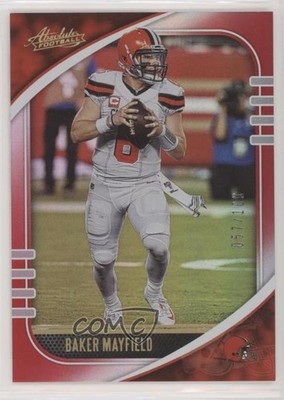 2020 Panini Absolute Spectrum Red 57/100 Baker Mayfield #28 1u6