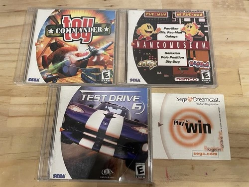 No Games MANUALS ONLY Test Drive 6 + Toy Commander + Namco Museum Sega Dreamcast