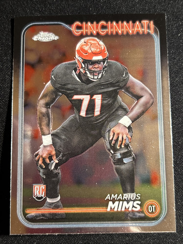 2024 TOPPS CROMO AMARIUS MIMS RC RIFRATTORE CINCINNATI BENGALS DW5 NM - Foto 1 di 2