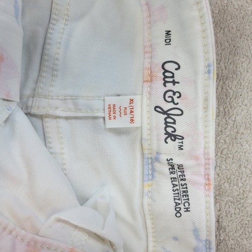 Cat & Jack Girls Tie-Dye Denim Shorts, Large 14/16 Plus, NEW! 💜 - Picture 7 of 10