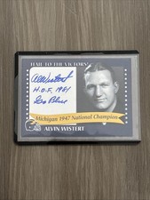 TK Legacy ALVIN WISTERT AUTO 1947 National Champion MICHIGAN WOLVERINES Go Blue