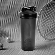 Portable 600ml Protein Shaker Bottle with Whisk Ball for Gym  Sport
